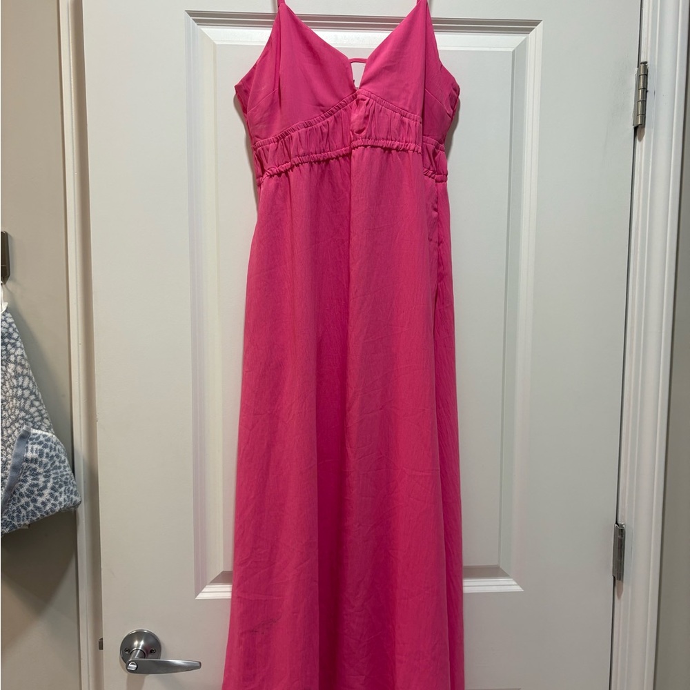 Vibrant Pink Maxi Dress